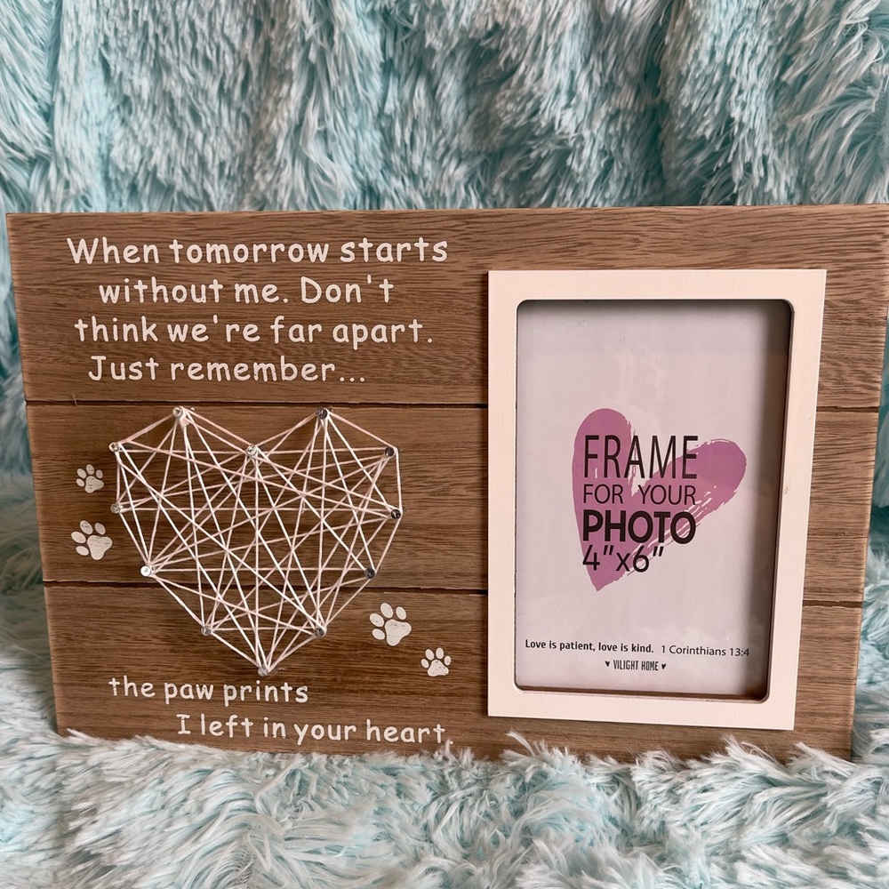 Pet memory photo frame. Dog 🐕 cat 🐈 bird 🦜